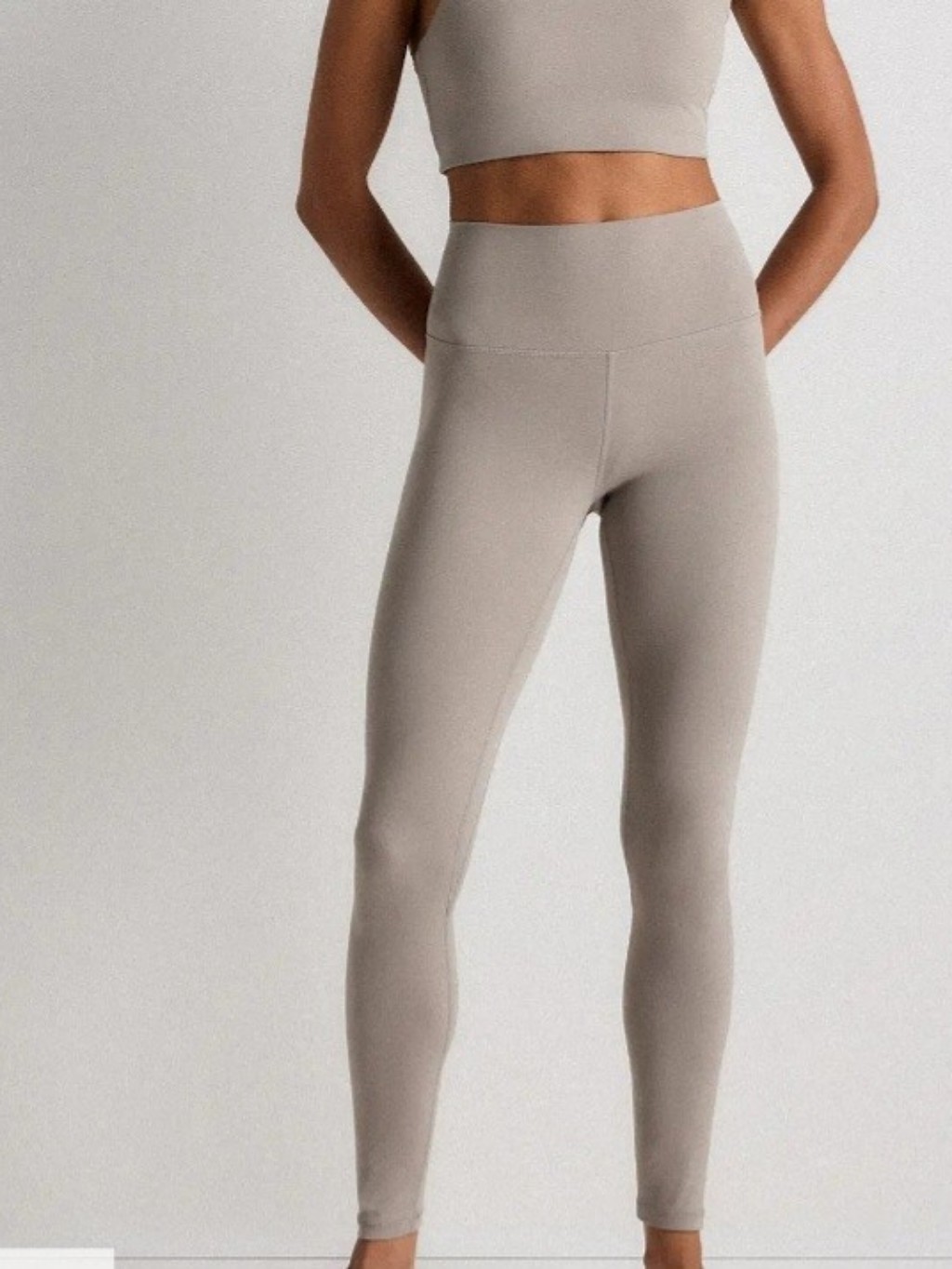 Quince Ultra Form High Rise Leggings Morel Gray Size Large